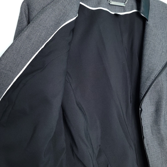 WHITE HOUSE BLACK MARKET Women's Jacket With Faux Leather Trim Size 2 - Picture 10 of 14